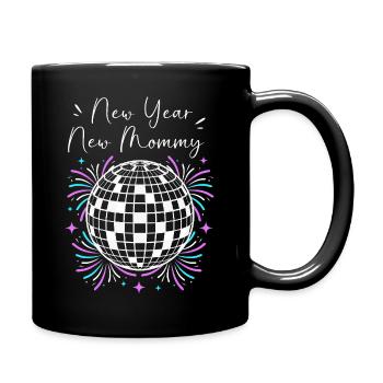 Gender Reveal Silvester - Tasse einfarbig - Schwarz - Rechts