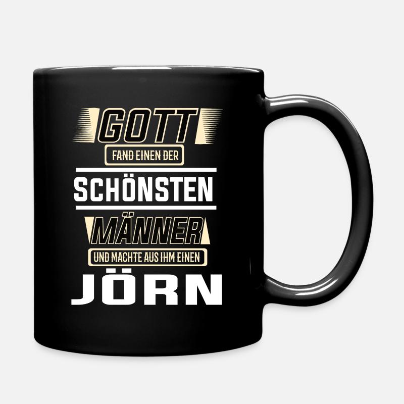 Jörn der schönste Mann von Gott geformt Design - Tasse einfarbig - Schwarz