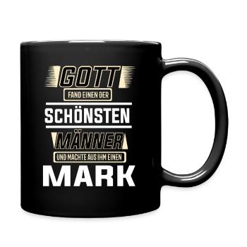 Marquez le plus bel homme de Dieu en forme de design - Mug uni - noir - Droite