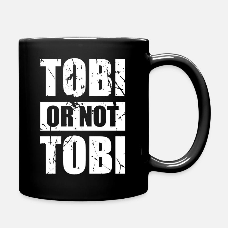 Tobi or not Tobi - Original Retro Design - Tasse einfarbig - Schwarz