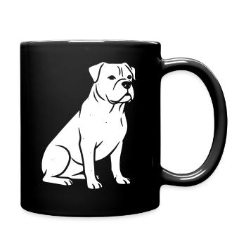 chien chiens vectorielle art design - Mug uni - noir - Droite