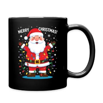 Père Noël Joyeux Noël Père Noël drôle - Mug uni - noir - Droite