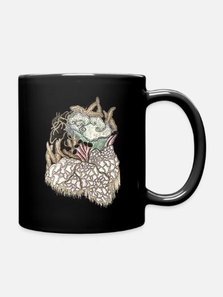 Deep Sea Coral Texture - Full Colour Mug - black