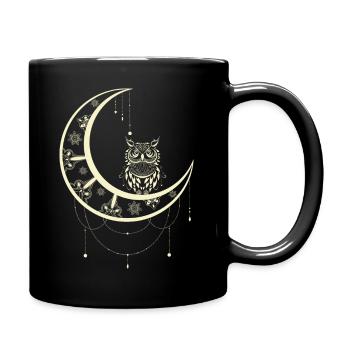 Moon Guardian - Tasse einfarbig - Schwarz - Rechts
