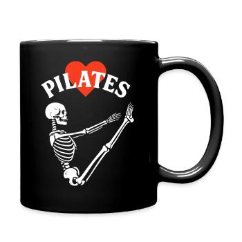 Pilates Skeleton Heart - Full Colour Mug - black - Right