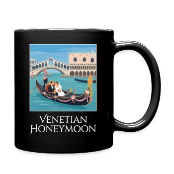 Venetian_Honeymoon_Gondel - Full Colour Mug - black - Right