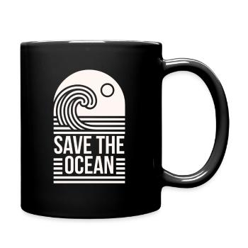 Citations de conservation de la protection de l’océan Save the Ocean - Mug uni - noir - Droite