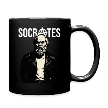 Portrait du rebelle de Socrate - Mug uni - noir - Droite