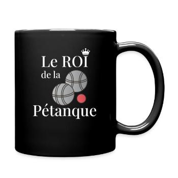 Le ROI de la Pétanque Cadeau Parfait Papi - Mug uni - noir - Droite