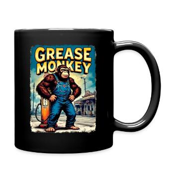 Art urbain rétro GreaseMonkey - Mug uni - noir - Droite