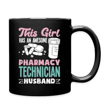 Pharmacist Pharmaceutical Technical - Full Colour Mug - black - Right