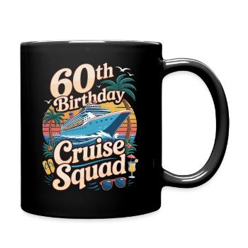 60th birthday crew - Full Colour Mug - black - Right