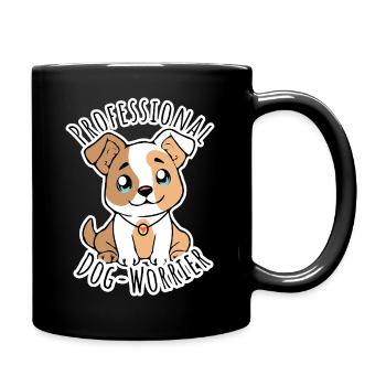 S’inquiéter pour le chien, Professionnel Dog Worryer ! - Mug uni - noir - Droite