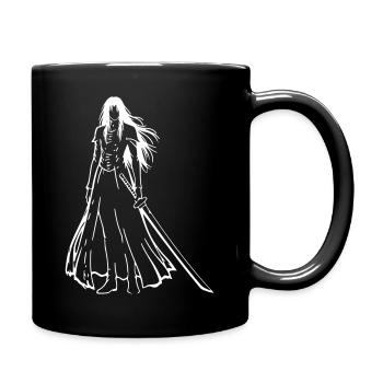 Anime Swordsman Ronin Manga Vector - Mug uni - noir - Droite