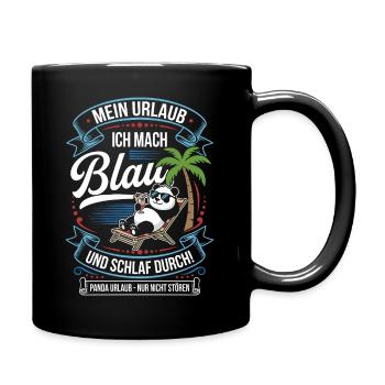 Blue Holiday: Sleep and Chill - Full Colour Mug - black - Right
