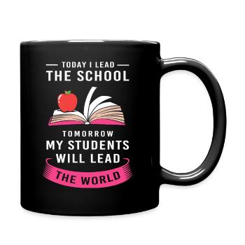 Direktor Schulleitung Schule Rektor Schulleiter - Tasse einfarbig - Schwarz - Rechts