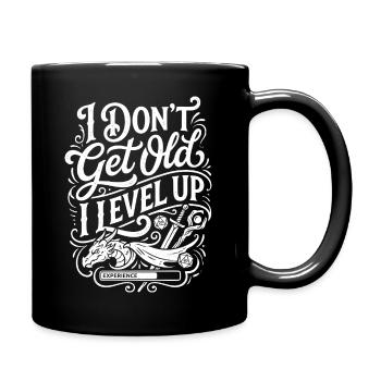 Je ne vieillis pas en montant de niveau - Mug uni - noir - Droite