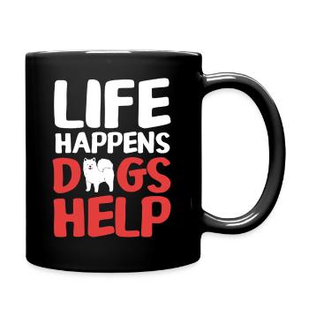 Therapy Therapist Dog Therapy Dog Dog Trainer - Full Colour Mug - black - Right