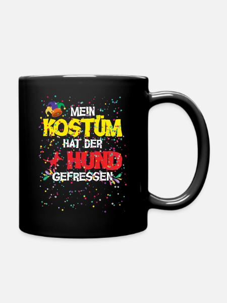 Carnival Costume Dog Eaten Funny Carnival - Full Colour Mug - black