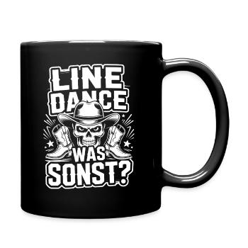 Line Dance What Else Skull - Full Colour Mug - black - Right