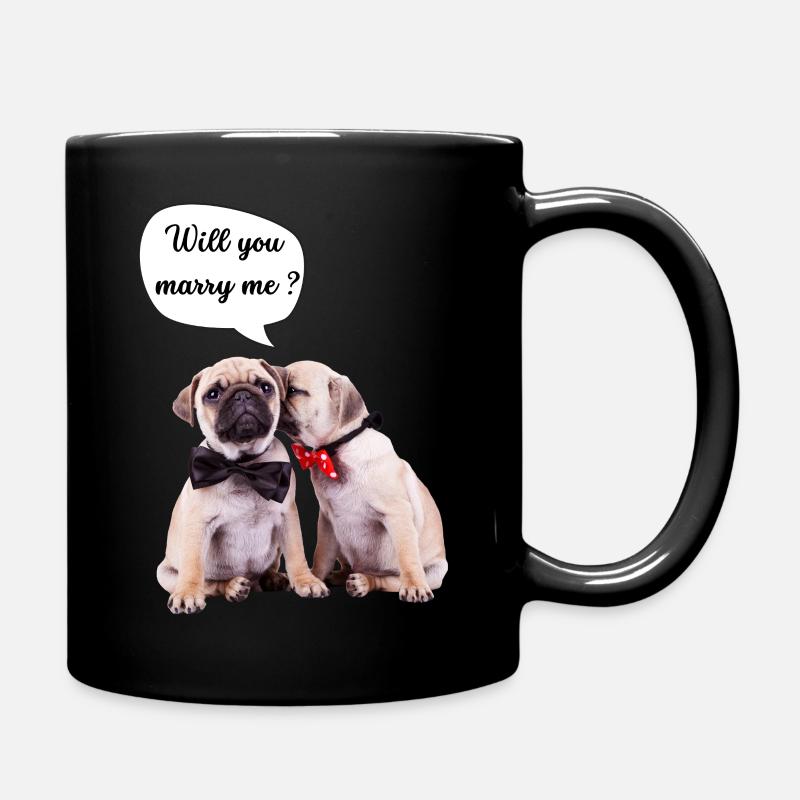 Will you marry me? - Full Colour Mug - black