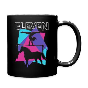 Don de gymnaste de saut pour le 11e anniversaire des chevaux - Mug uni - noir - Droite
