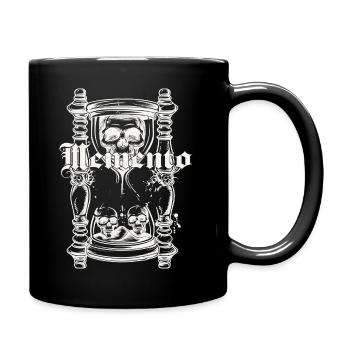 Memento Mori – Vergiss nicht zu leben - Tasse einfarbig - Schwarz - Rechts
