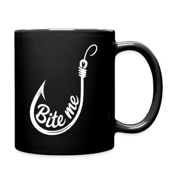 Illustration du crochet Me - Mug uni - noir - Droite