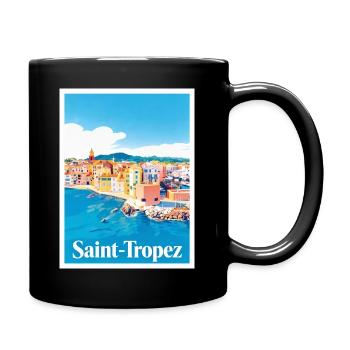 Saint-Tropez Côte d'Azur - Full Colour Mug - black - Right