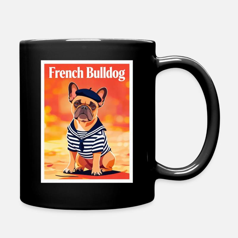 Marine Bulldog Sailor - Tasse einfarbig - Schwarz