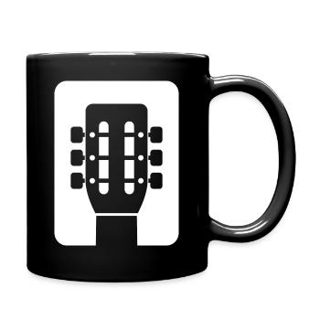 Guitar Emblem - Full Colour Mug - black - Right