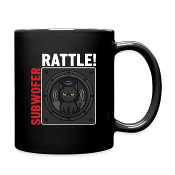 Subwoofer Rattle Chat Musique Basses - Mug uni - noir - Droite