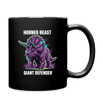 Tricératops Giant Defender Dinosaure - Mug uni - noir - Droite