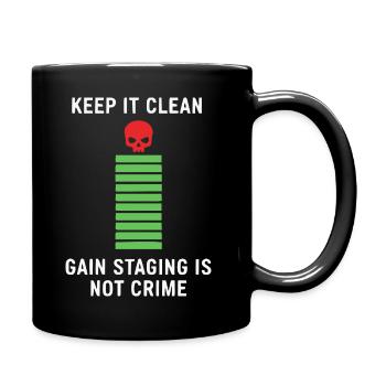 Gain Staging Skull Design - Tasse einfarbig - Schwarz - Rechts