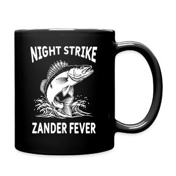 Fishing Sandre River Night Strike - Full Colour Mug - black - Right