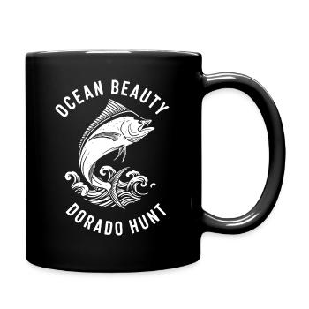 Sea Fishing Dorado - Full Colour Mug - black - Right