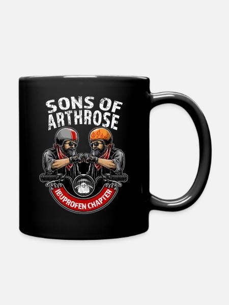 Sons of Arthrose - Tasse einfarbig - Schwarz