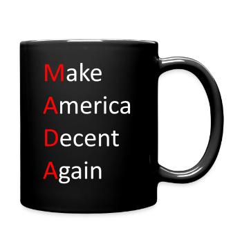 Make_America_Decent_Again - Mug uni - noir - Droite