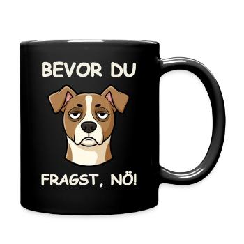 Just nope dog funny saying - Full Colour Mug - black - Right