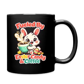 Jardin de Pâques Printemps Été Bunny Bunny - Mug uni - noir - Droite