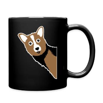 Corgi-Kuckuck – Perfekte für jeden Hundebesitzer - Tasse einfarbig - Schwarz - Rechts
