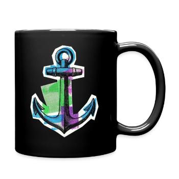 Segler Seefahrer Kapitän - Tasse einfarbig - Schwarz - Rechts