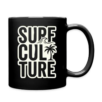 T-shirt de Surfer, sac, sweat à capuche, tasse, casquette - Mug uni - noir - Droite