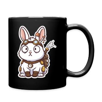 Lapin Steampunk Messager Sac-à-Dos Vapeur - Mug uni - noir - Droite