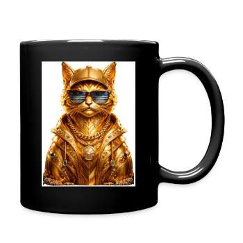 _Golden Pharaoh Cat - Luxury Urban Streetwear Styl - Mug uni - noir - Droite