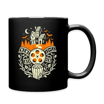 Halloween Cinema Design Movie Night - Full Colour Mug - black - Right