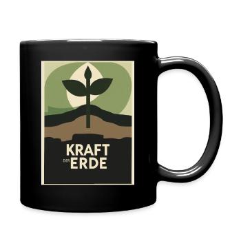 Kraft der Erde Natur 1930s  - Tasse einfarbig - Schwarz - Rechts