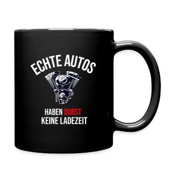 Lustiges Geschenk für Verbrenner Fans - Tasse einfarbig - Schwarz - Rechts
