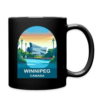 Winnipeg Canada Human Rights Museum Reisekunst - Tasse einfarbig - Schwarz - Rechts