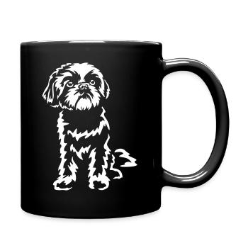 Shih-Tzu "Black Edition" - Tasse einfarbig - Schwarz - Rechts